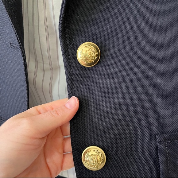 J. Crew Rhodes 100% Italian Wool Blazer Office Career Preppy | Darkest Navy | 4 - Picture 6 of 16